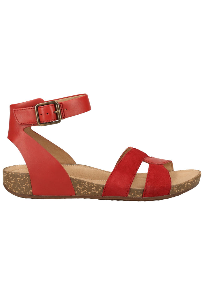Clarks Sandalen Leder Rot