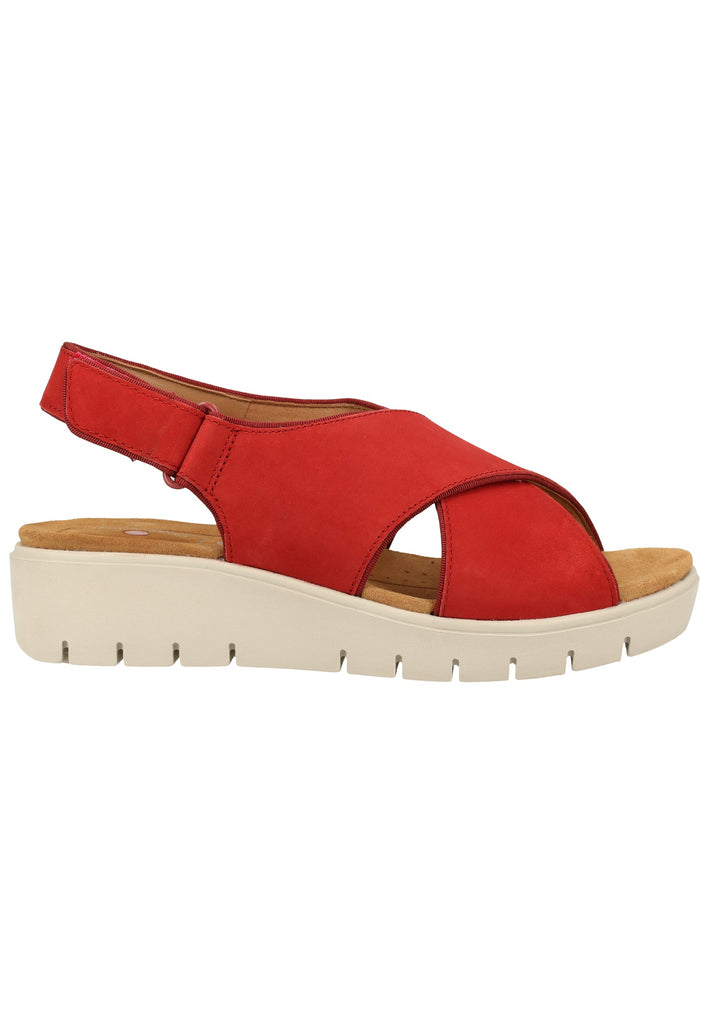 Clarks Sandalen Leder Rot