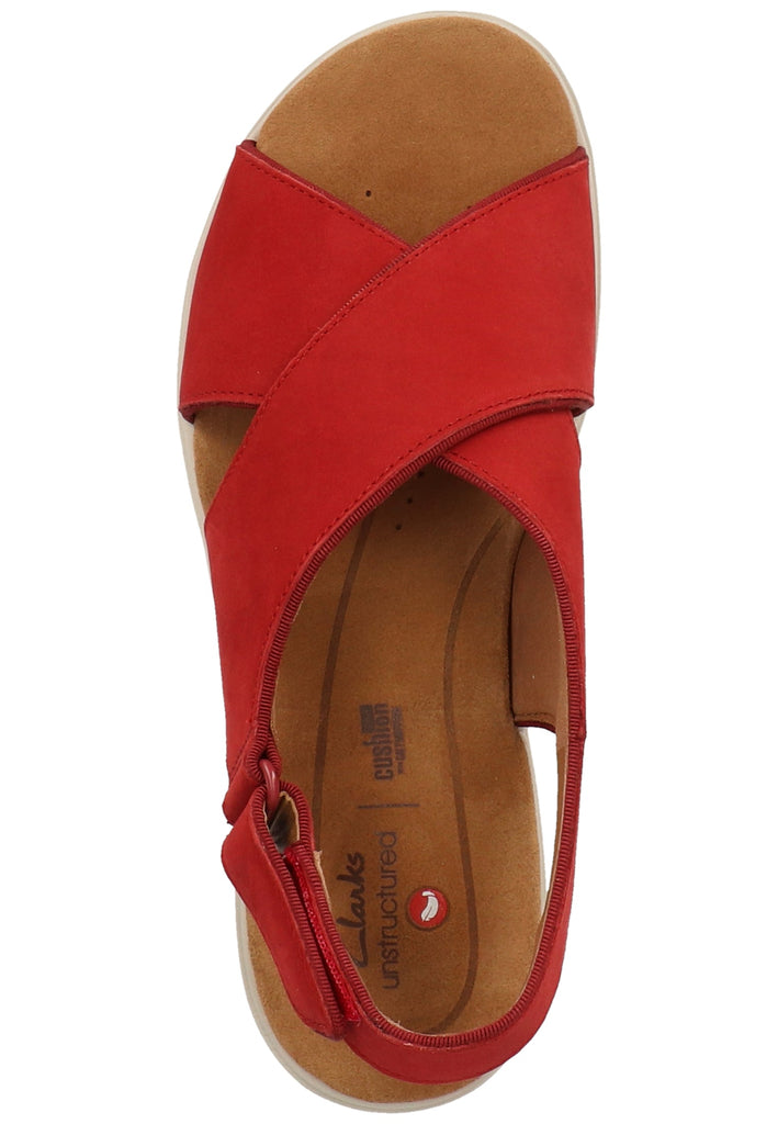 Clarks Sandalen Leder Rot