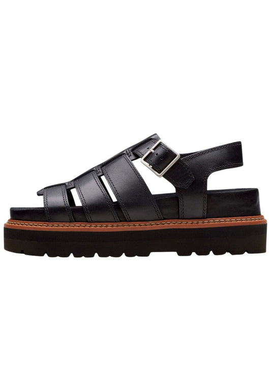 Clarks Sandalen Leder Schwarz