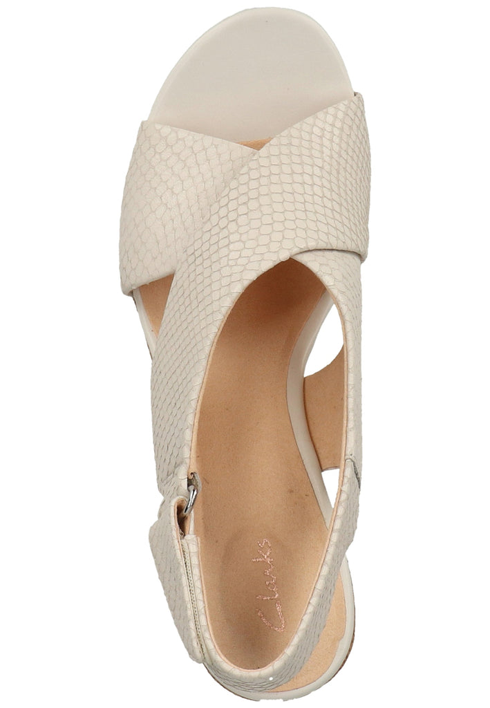 Clarks Sandalen Leder Weiß