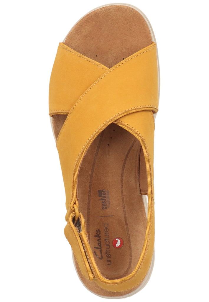 Clarks Sandalen Nubukleder Gelb