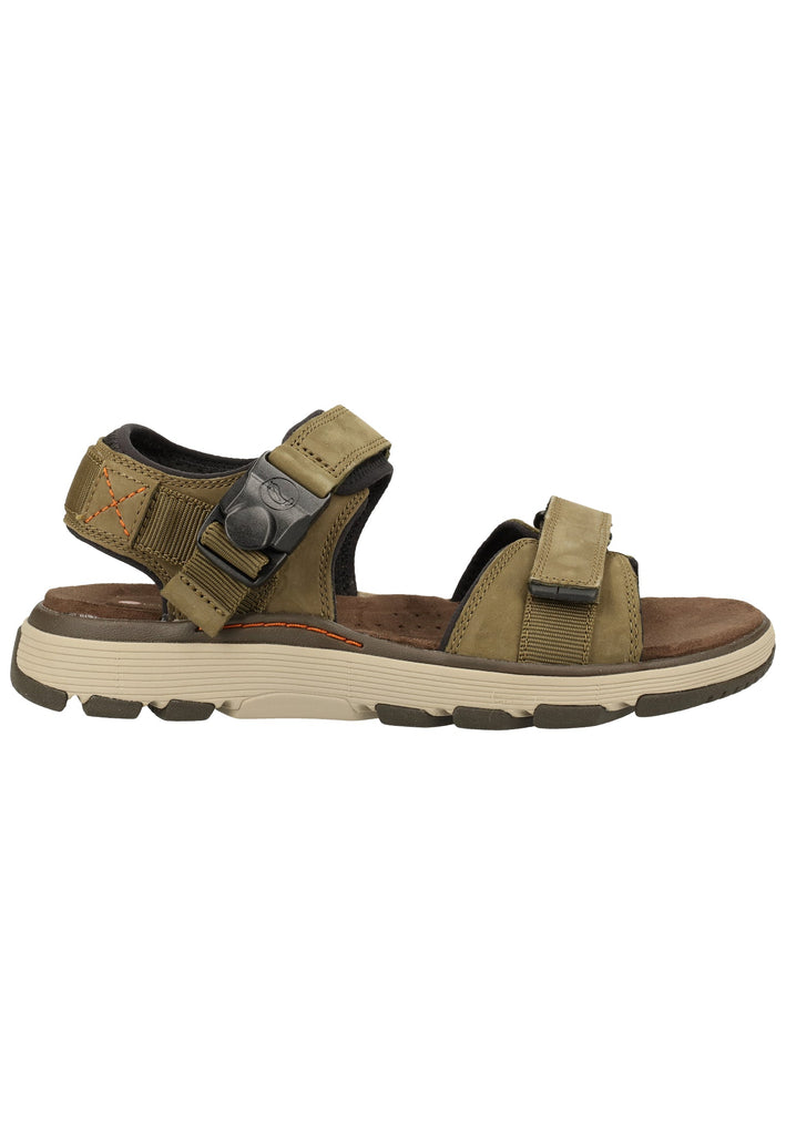 Clarks Sandalen Nubukleder Oliv