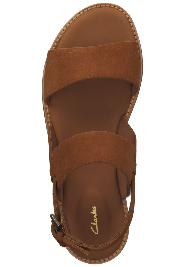 Clarks Sandalen Veloursleder Tan
