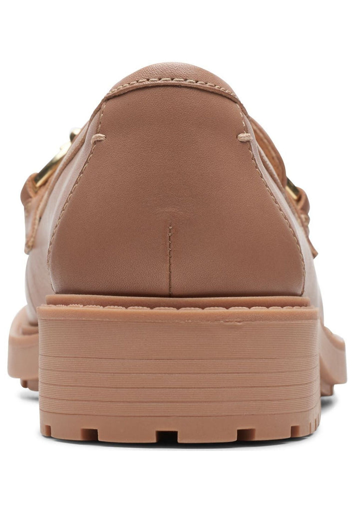 Clarks Slipper Leder Beige