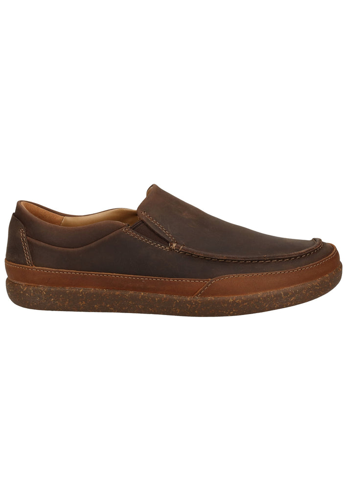 Clarks Slipper Leder Braun