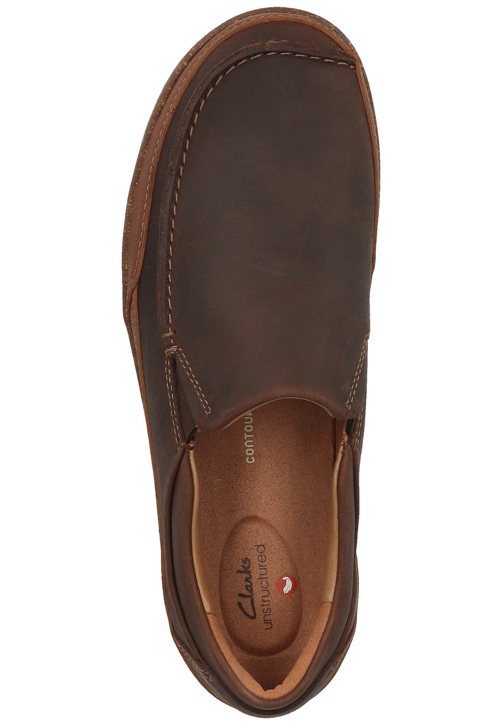Clarks Slipper Leder Braun
