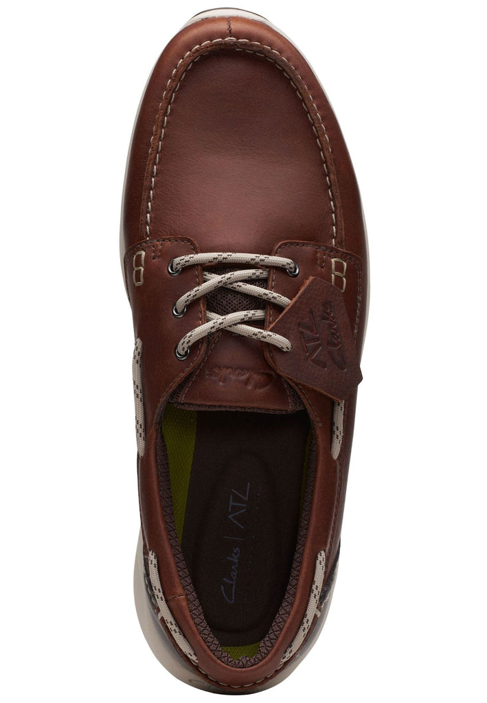 Clarks Slipper Leder Dunkelbraun