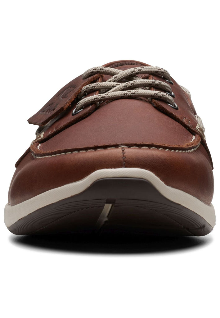 Clarks Slipper Leder Dunkelbraun