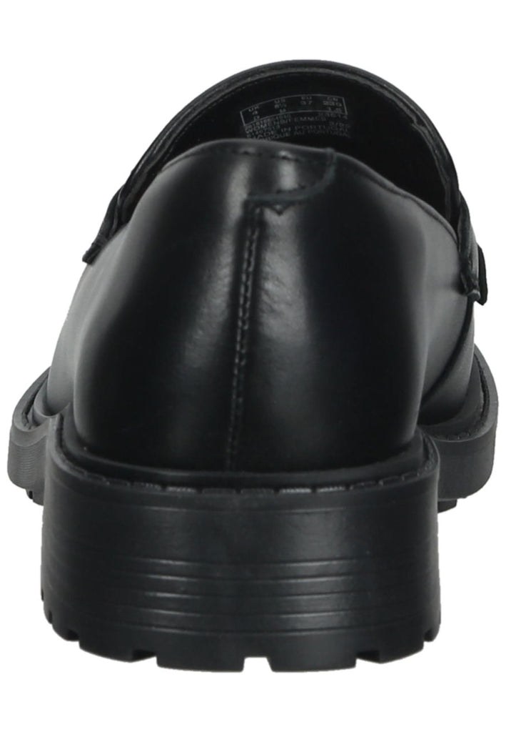 Clarks Slipper Leder Schwarz