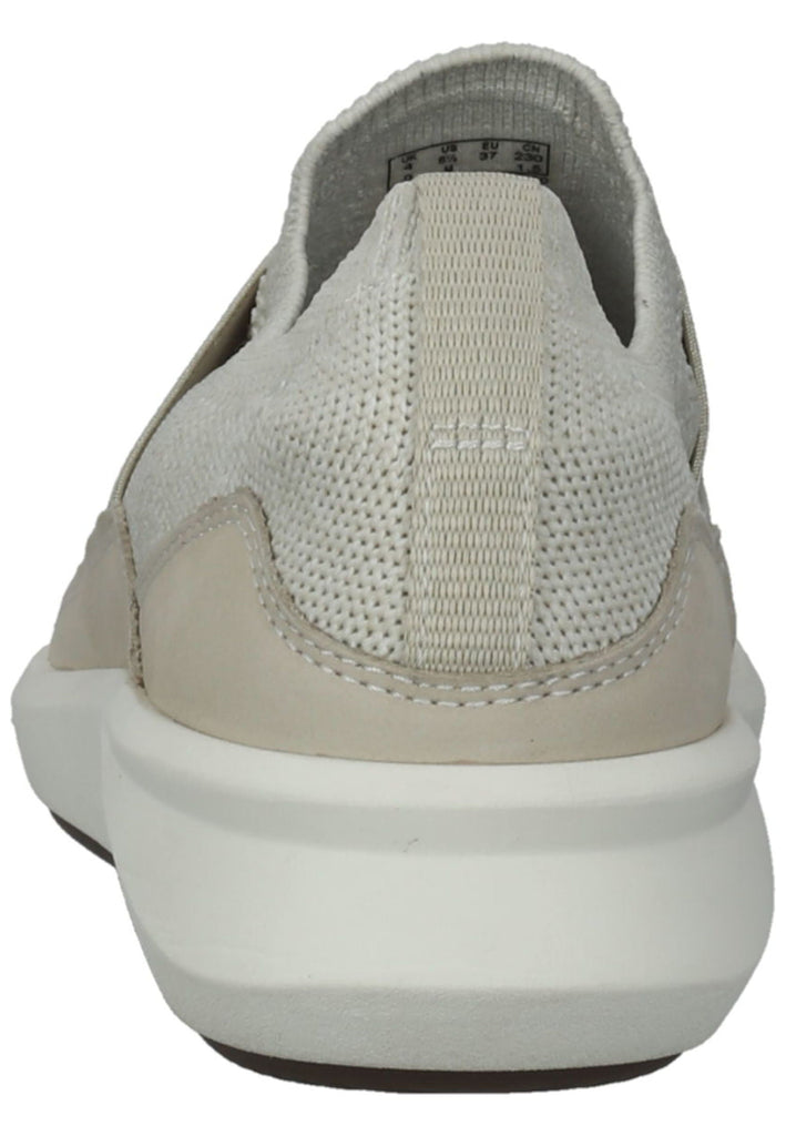 Clarks Slipper Lederimitat/Textil Weiß