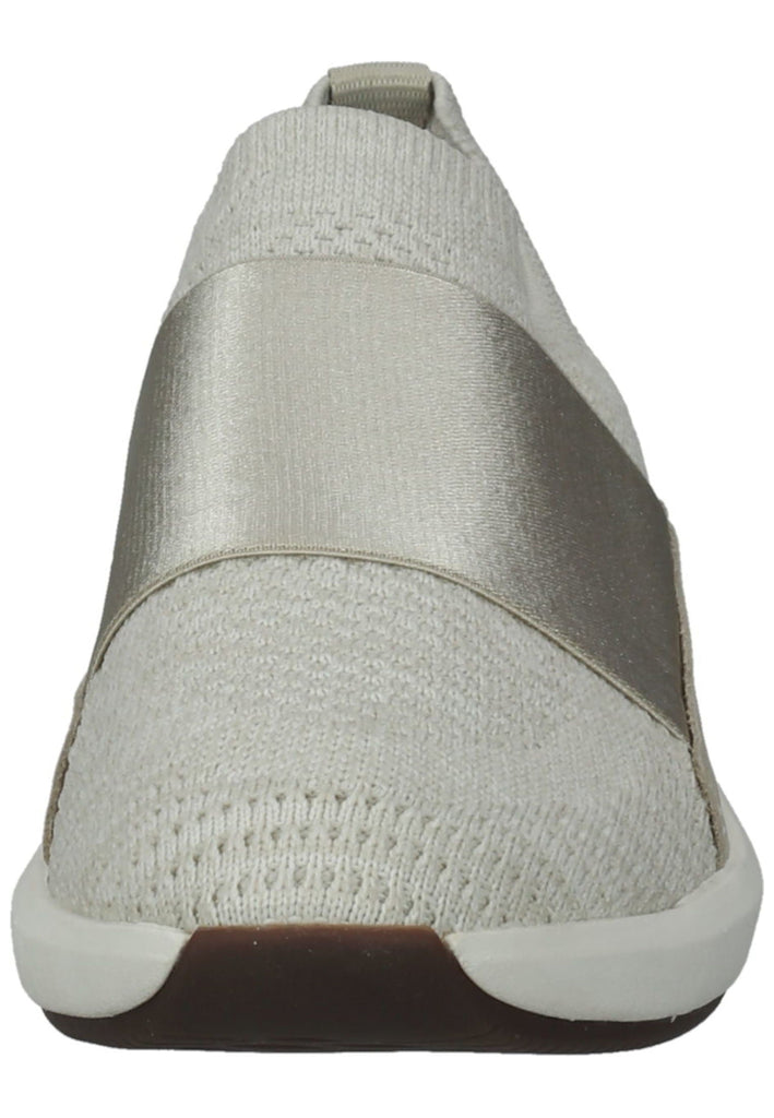 Clarks Slipper Lederimitat/Textil Weiß