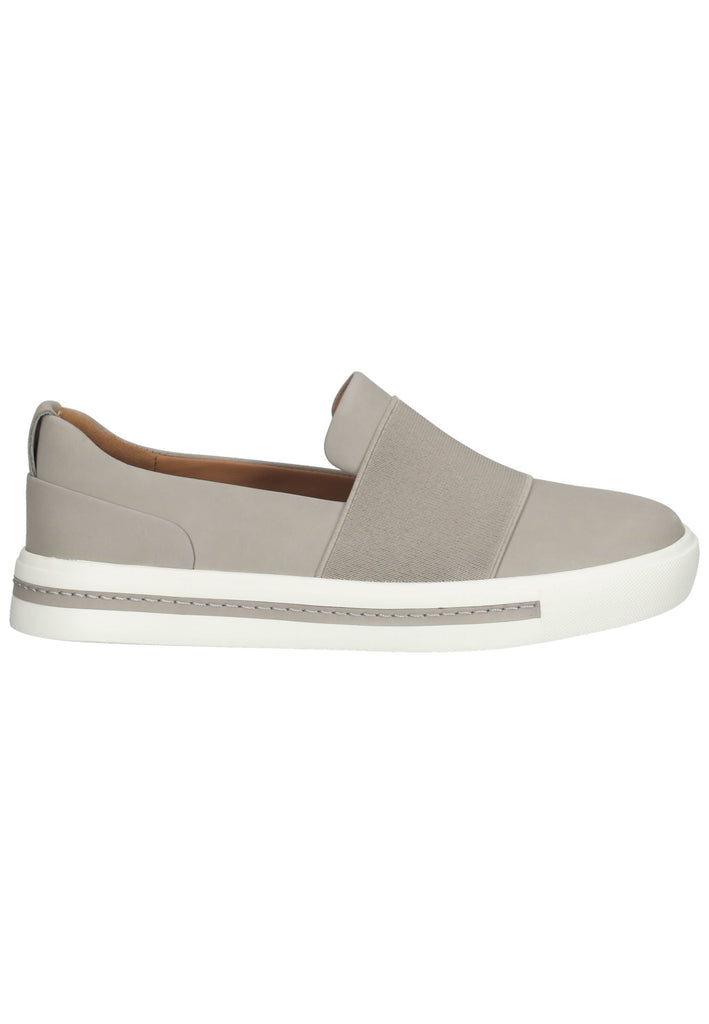 Clarks Slipper Nubukleder Hellgrau