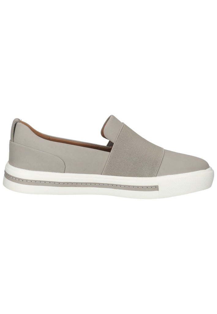 Clarks Slipper Nubukleder Hellgrau