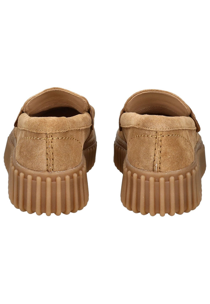 Clarks Slipper Veloursleder Sand