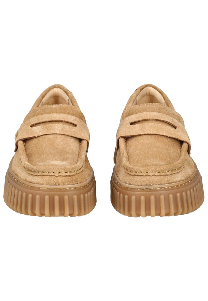 Clarks Slipper Veloursleder Sand