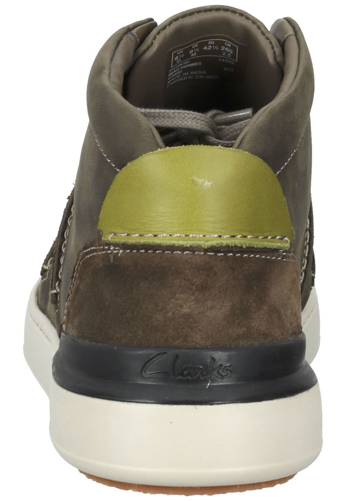 Sneaker Clarks Sneaker Leder Oliv