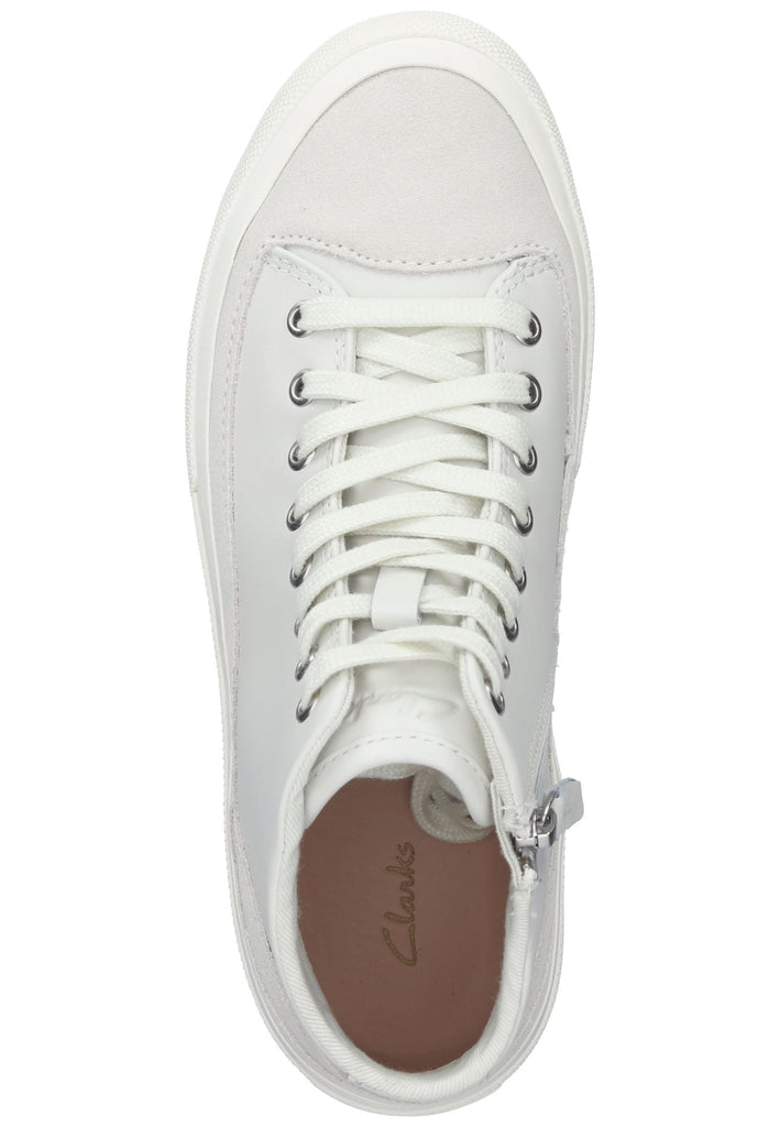 Sneaker Clarks Sneaker Leder Weiß