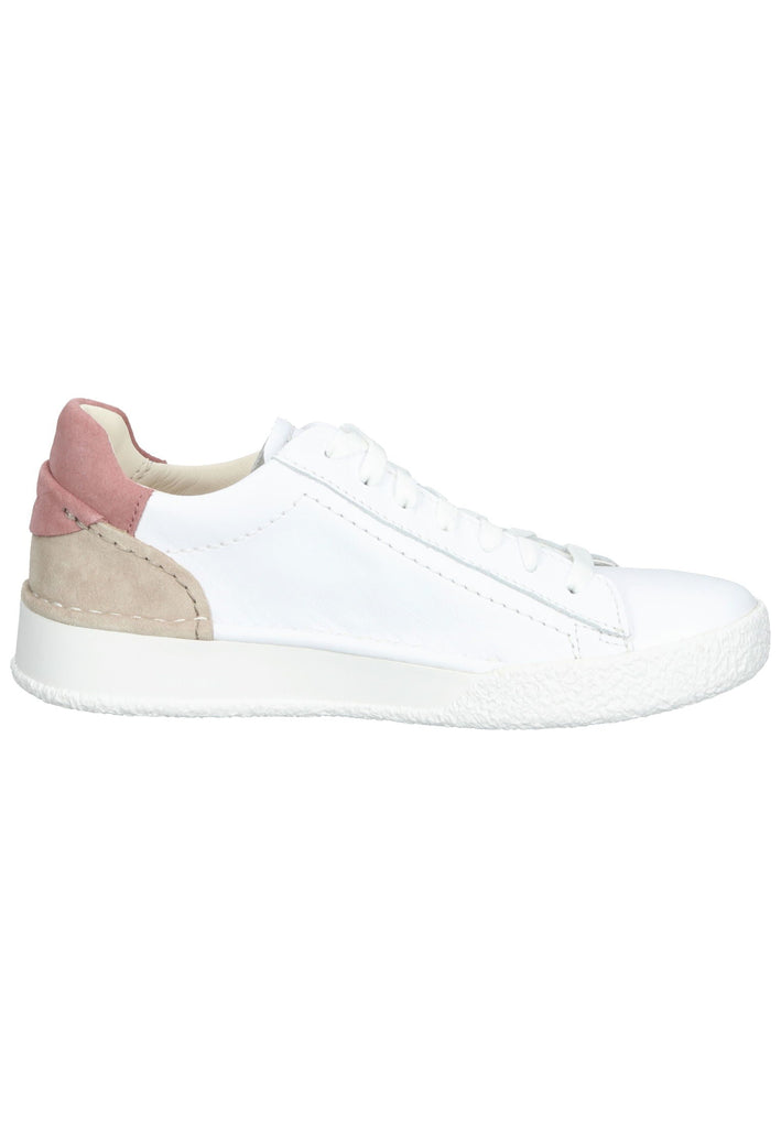 Clarks Sneaker Leder Rosa/Weiß