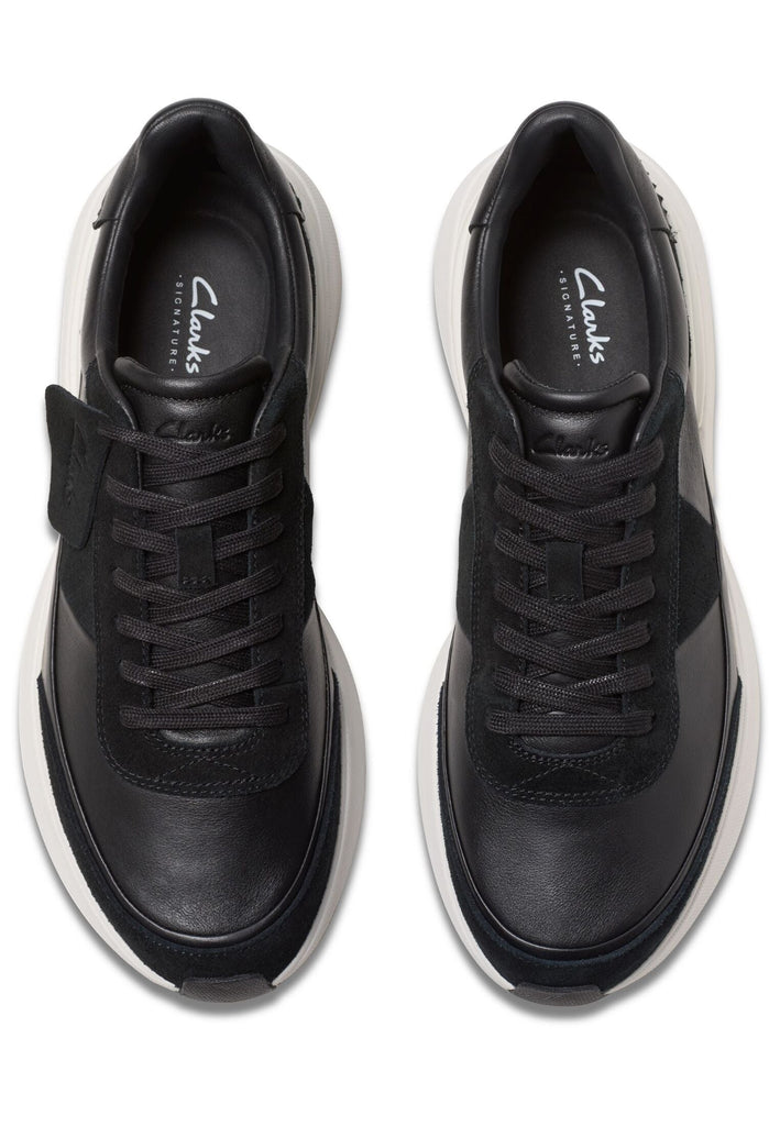 Clarks Sneaker Leder Schwarz