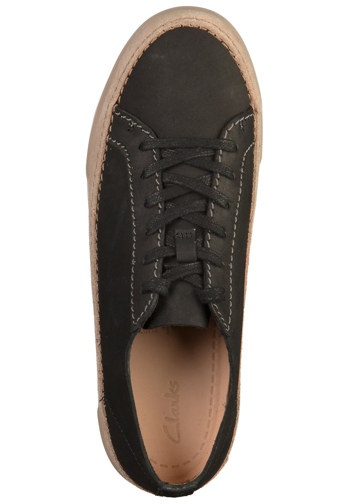 Clarks Sneaker Leder Schwarz