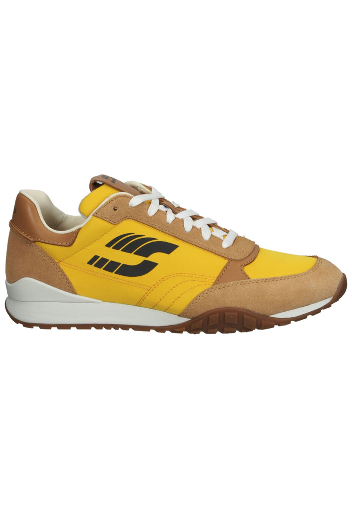 Clarks Sneaker Leder/Textil Braun/Gelb