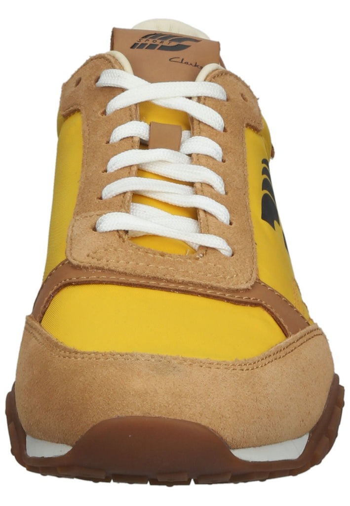 Clarks Sneaker Leder/Textil Braun/Gelb