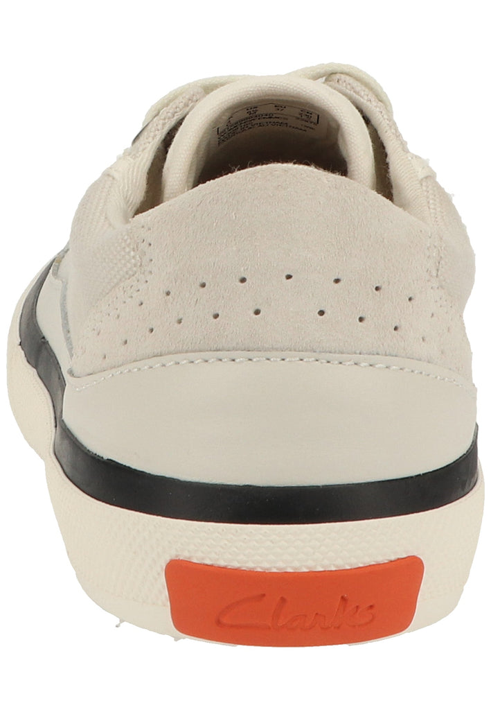 Clarks Sneaker Leder/Textil Weiß