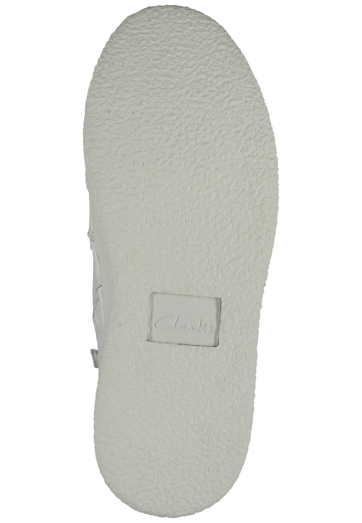 Clarks Sneaker Leder Weiß