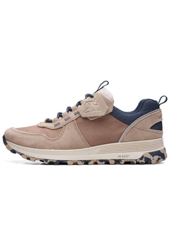 Clarks Sneaker Lederimitat/Textil Sand
