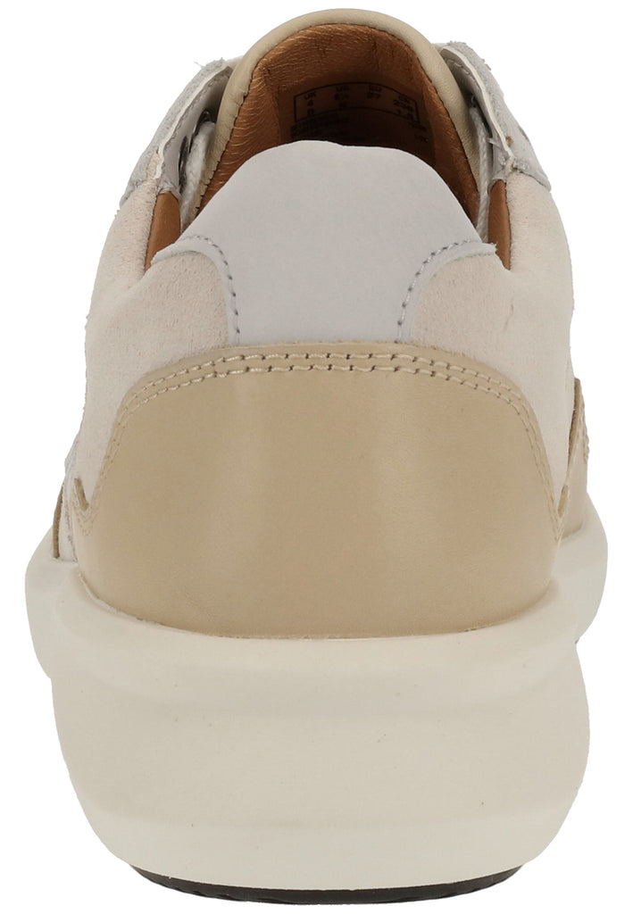 Clarks Sneaker Lederimitat/Textil Weiß