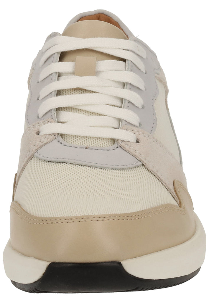 Clarks Sneaker Lederimitat/Textil Weiß