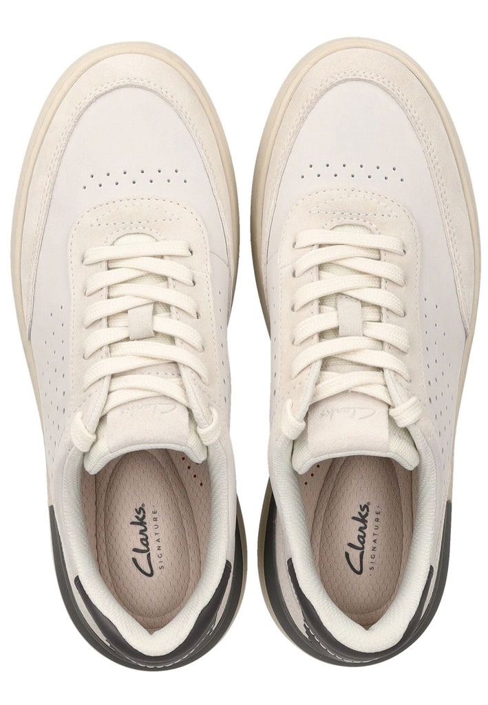 Clarks Sneaker Nubukleder Weiß
