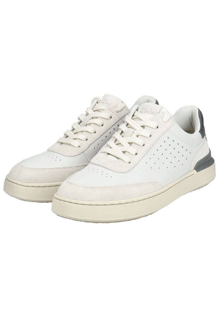 Clarks Sneaker Nubukleder Weiß