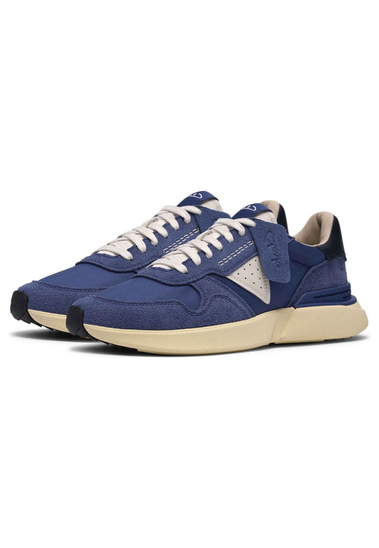 Clarks Sneaker Veloursleder/Textil Blau