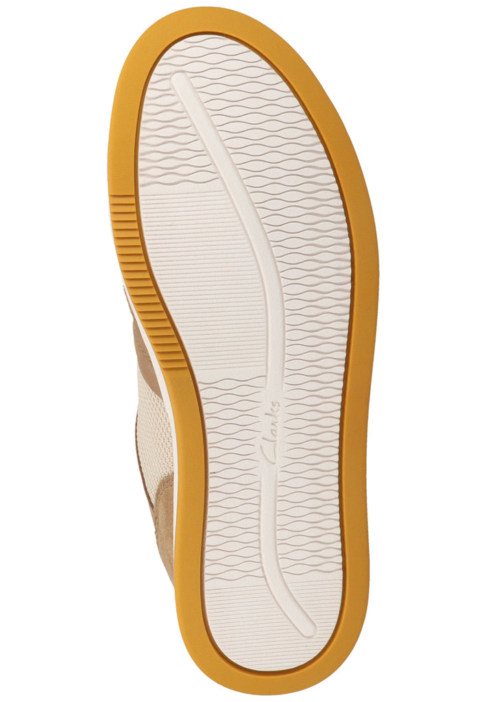 Clarks Sneaker Veloursleder/Textil Braun/Gelb