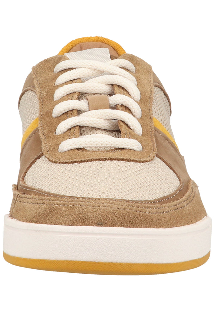 Clarks Sneaker Veloursleder/Textil Braun/Gelb