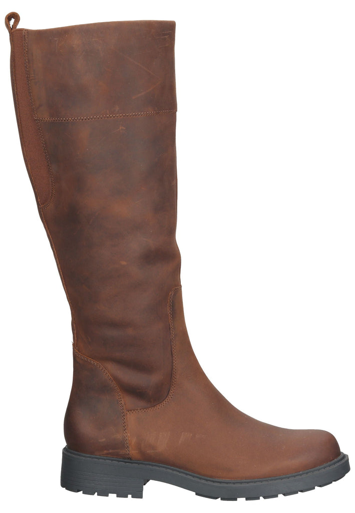 Clarks Stiefel Leder Tan Warmfutter