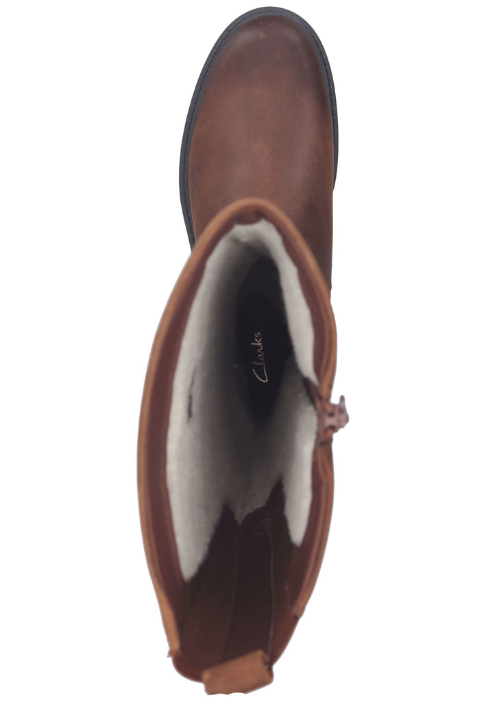 Clarks Stiefel Leder Tan Warmfutter
