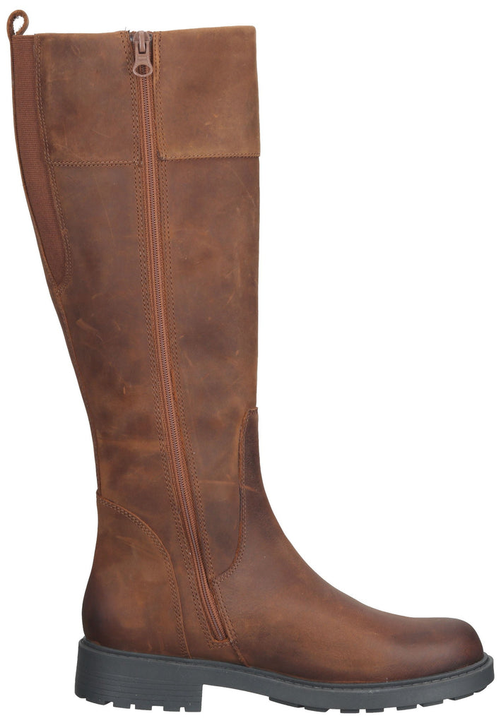 Clarks Stiefel Leder Tan Warmfutter