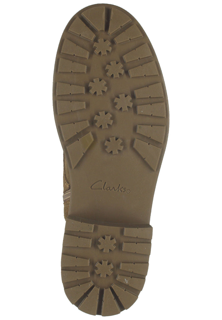Clarks Stiefel Veloursleder Sand