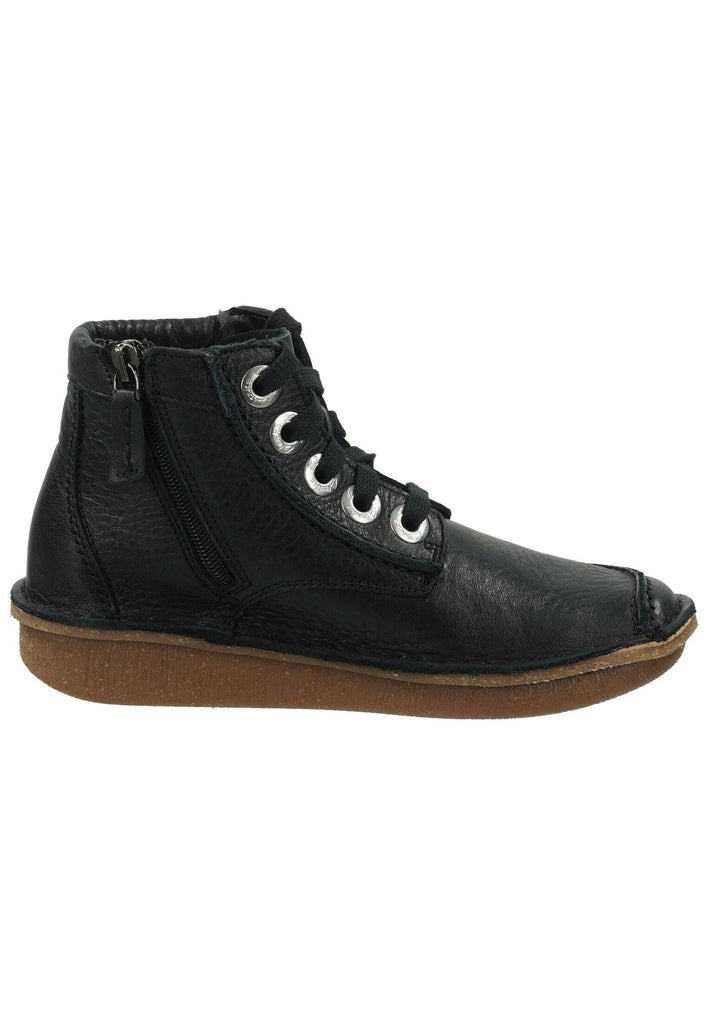 Clarks Stiefelette Leder Black Warmfutter