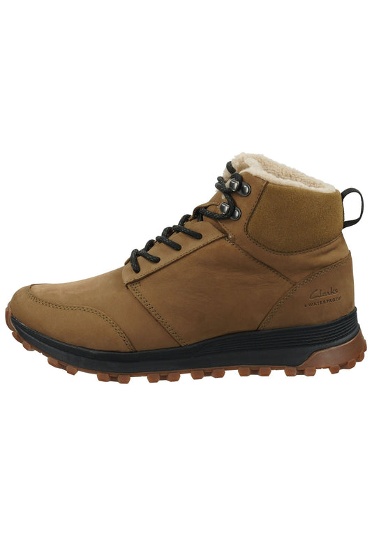 Clarks Stiefelette Leder Braun Warmfutter