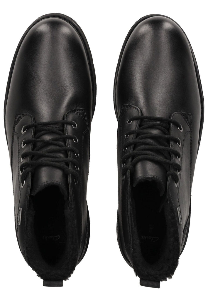 Clarks Stiefelette Leder Schwarz Warmfutter