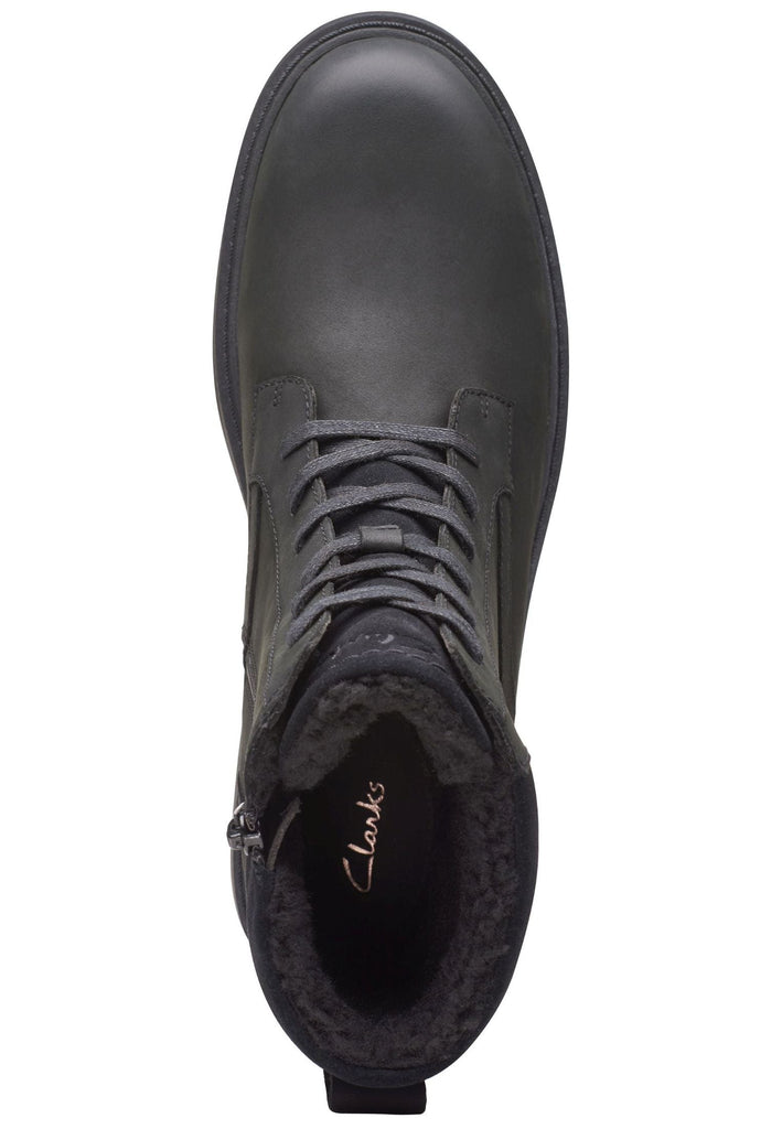 Clarks Stiefelette Leder Schwarz Warmfutter