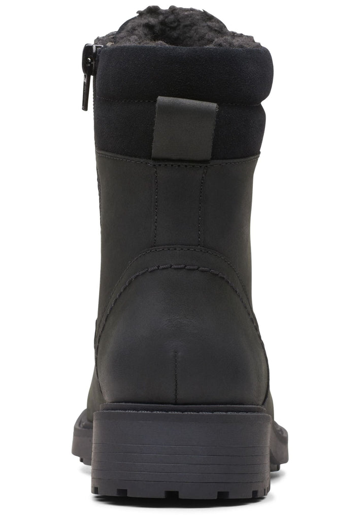 Clarks Stiefelette Leder Schwarz Warmfutter