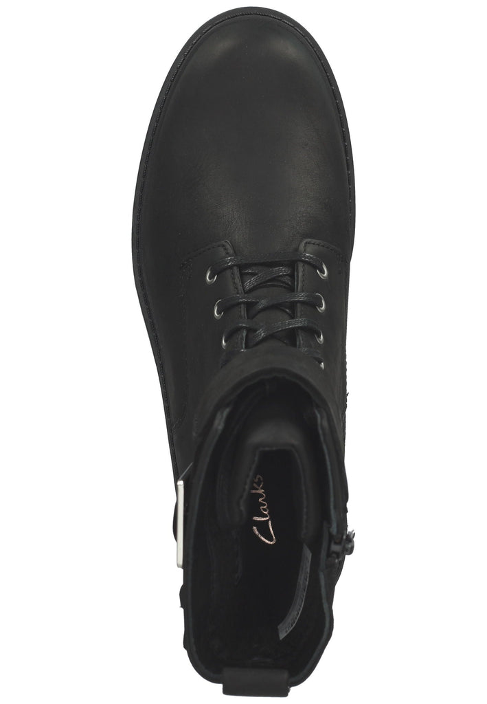 Clarks Stiefelette Leder Schwarz Warmfutter