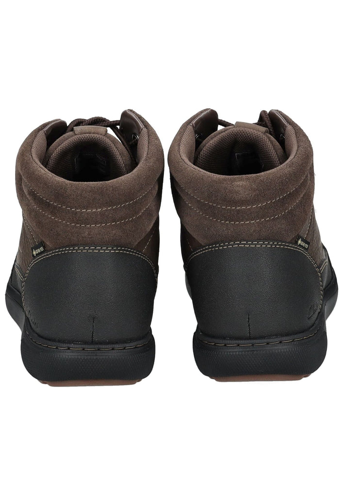 Clarks Stiefelette Leder/Synthetik Braun/Schwarz Warmfutter