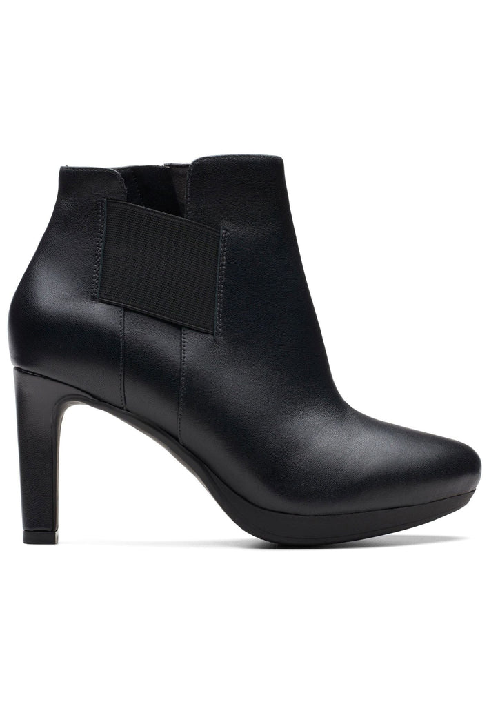 Clarks Stiefelette Leder/Textil Black