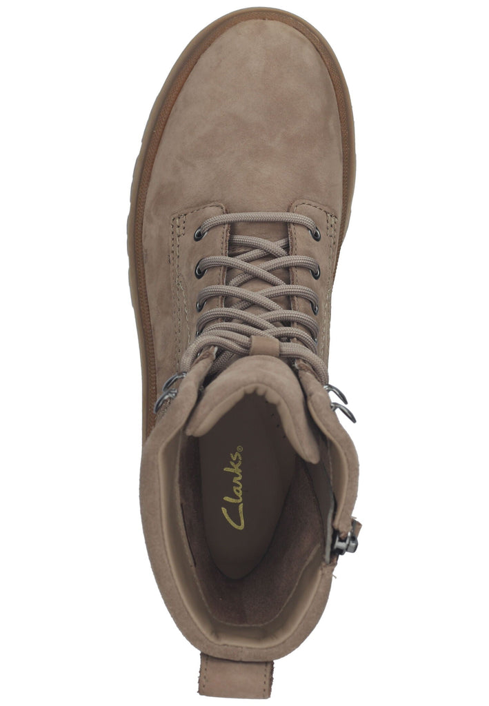 Clarks Stiefelette Leder/Textil Braun